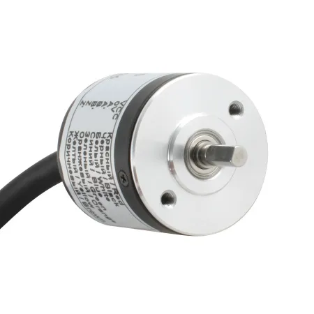 Инкрементальный энкодер D=30мм, выступающий вал 4мм, 200 имп/об, 5VDC, выход TTL, IP54, -20…+80°C, аксиальный кабель 2м