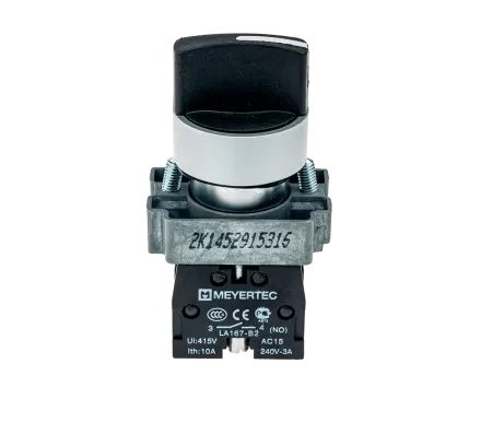 Переключатель на 2 положения, 1NO, с возвратом, металл