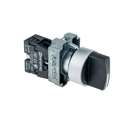 Переключатель на 2 положения, 1NO, с возвратом, металл