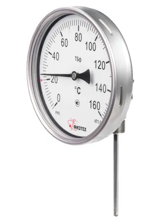 Термометры биметаллические коррозионностойкие ТБф-221 IP65 с возможностью гидрозаполнения (Диаметр: 100 мм, 160 мм)