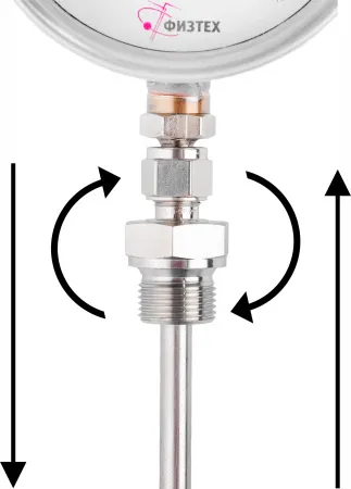 Термометры биметаллические коррозионностойкие ТБф-223 IP65 с возможностью гидрозаполнения (Диаметр: 100 мм, 160 мм)
