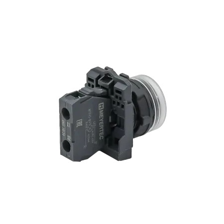 Лампа сигнальная белая, 220V AС/DC, IP65, пластик